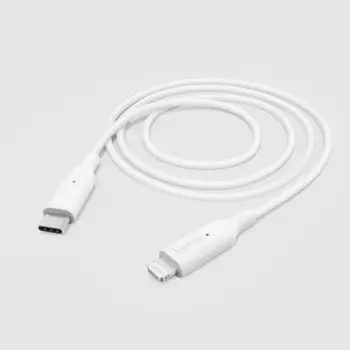 Kabllo Hama Fast Charge, USB-C në lightning, 1 m, e bardhë, 00201598