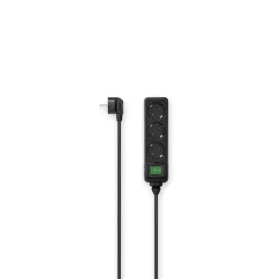 Kabllo vazhduese Hama , 3 priza, 1.4m, e zezë - 1