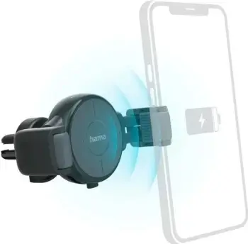 Karikues wireless me mbajtëse Hama Inductive, FC-10C Flex, 10W, i zi