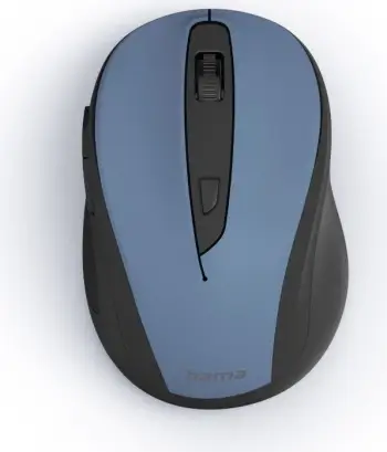 Maus me wireless Hama, i zi/i kaltër