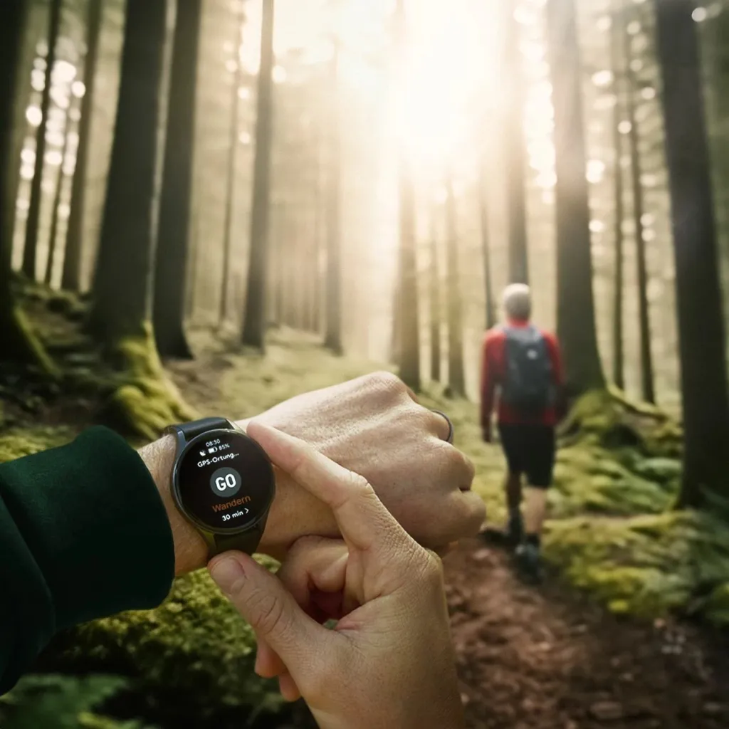 Smartwatch Hama 8900 GPS AMOLED 1.43", rrip silikoni, e zezë - 13