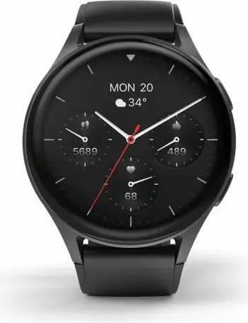Smartwatch Hama 8900 GPS AMOLED 1.43", rrip silikoni, e zezë