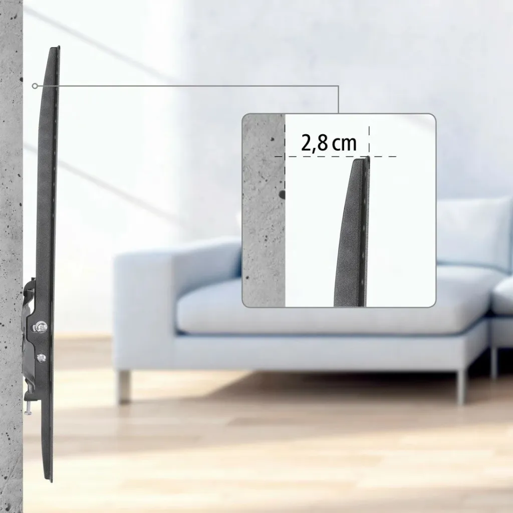 Mbajtëse për TV Hama me pjerrësi, 32"- 65" - 8