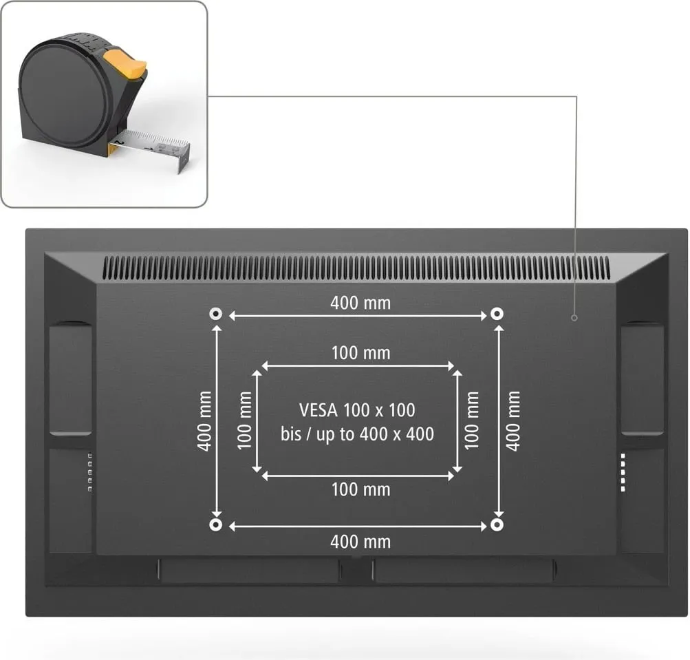 Mbajtëse për TV Hama me pjerrësi, 32"- 65" - 9