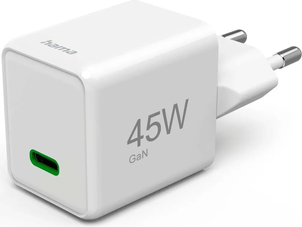 Karikues rrjeti Hama supermini 45W GaN PD/QC 1x USB-C, bardhë - 1