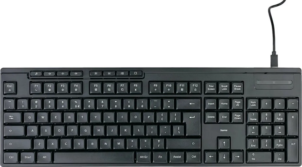 Tastierë Hama CK-100, me kabllo, e zezë - 1