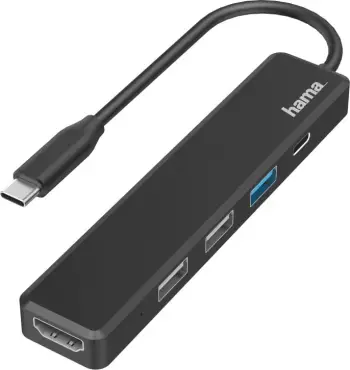 Docking station, Hama, 00200117, USB-C, e zezë