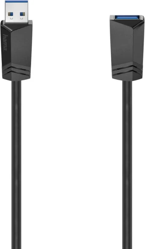 Kabllo zgjatëse USB-A, Hama, 00200628, 1.5m, e zezë - 1