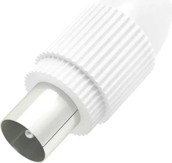 Wtyk antenowy Hama, mini-jack 3.5mm (4pin), bardhë - 1