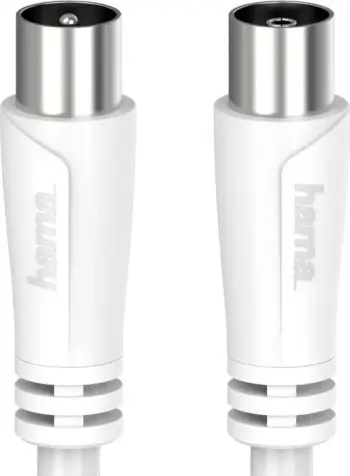 Kabel antene Hama 90DB 3m, bardhë