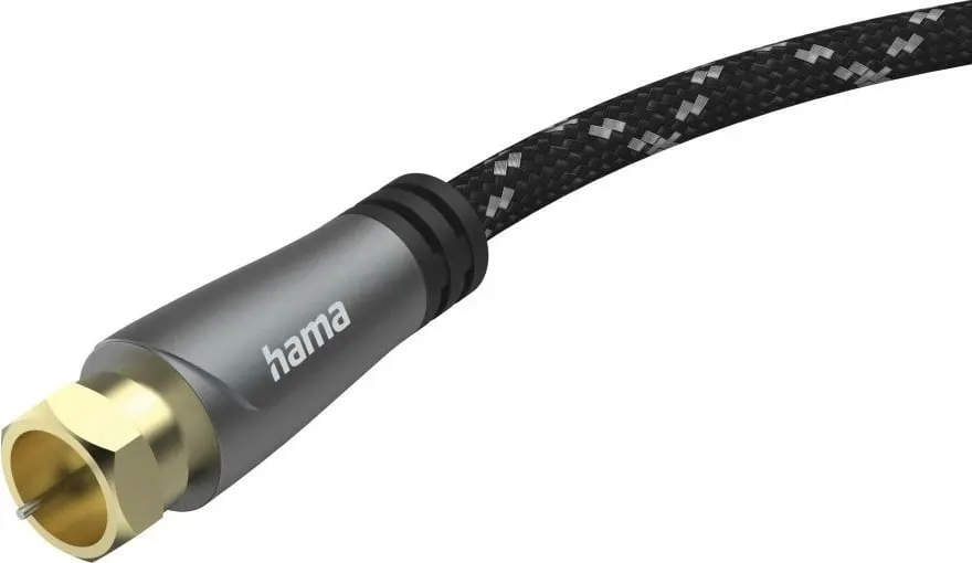 Kabllo antene Hama 1.5m, F-F, e bardhë, majat me ar - 1
