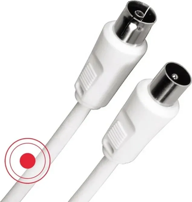 Kabel antene Hama 75DB 3m, bardhë - 4