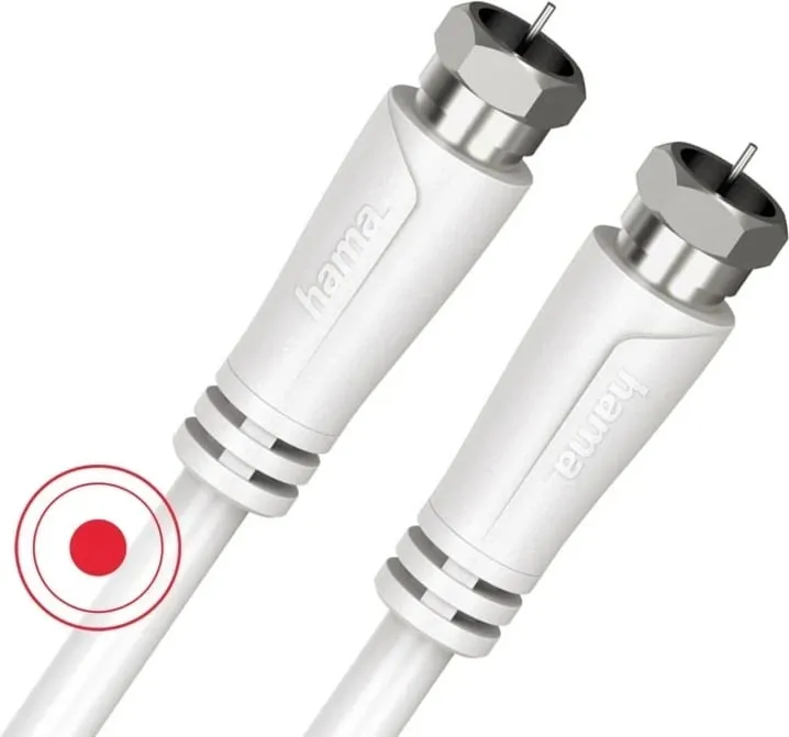 Kabel antene Hama 90DB, 1.5m, i bardhë - 4