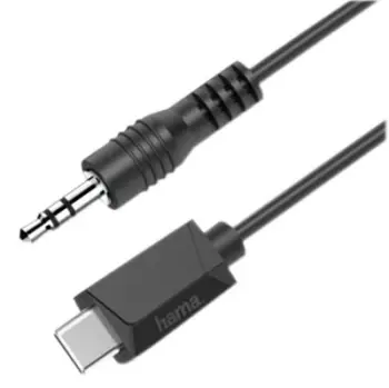 Kabllo audio Hama, USB-C - 3,5 mm, stereo, 0,75 m