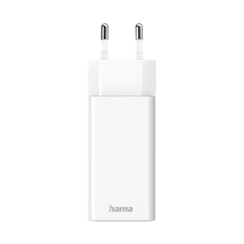 Karikues Hama mini 100W GaN PD/QC 2x USB-C, 1x USB-A bardhë