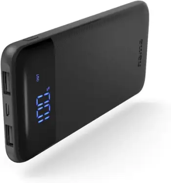 Power Bank Hama LED10, 10000mAh, 2x USB-A, antracit