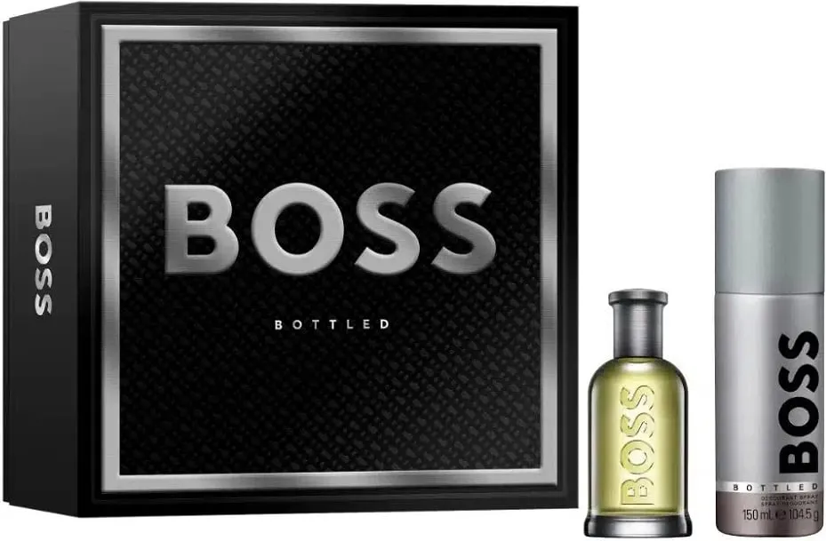 Set Eau de Toilette dhe deodorant për meshkuj Hugo Boss Bottled, 50ml + 150ml - 1