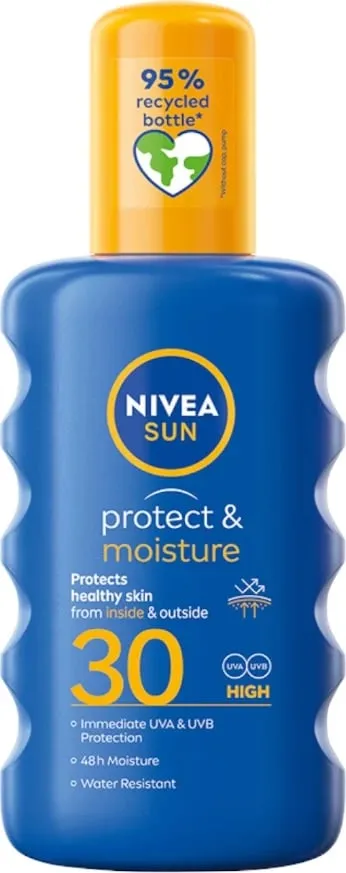 Spray për trup Nivea Sun Protect & Moisture SPF30 për femra, 200ml - 1