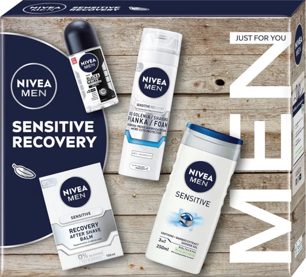 Set për meshkuj Nivea Men Sensitive Recovery Collection 4 produkte - 1