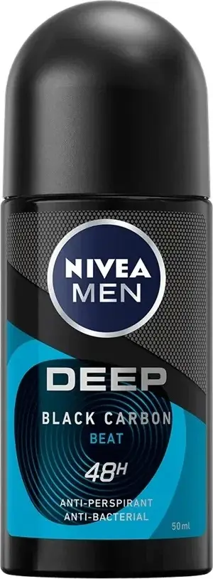 Deodorant roll-on për meshkuj Nivea Men Deep Black Carbon 50ml