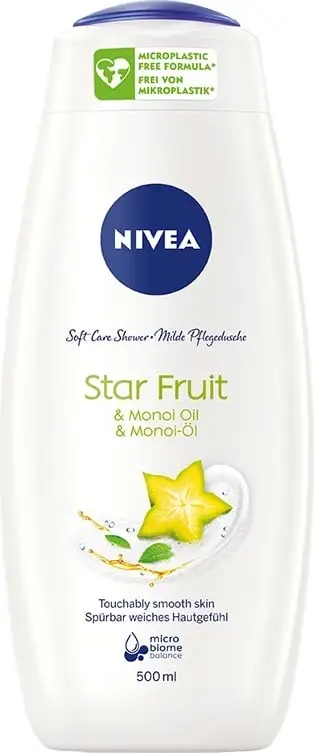 Xhel dushi për femra Nivea Star Fruit & Monoi Oil Soft Care 500ml
