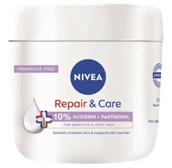 Krem hidratues për trup Nivea Repair & Care, 400 ml