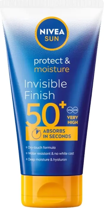 Krem dielli Nivea Sun Invisible Finish, SPF 50+, hidratues