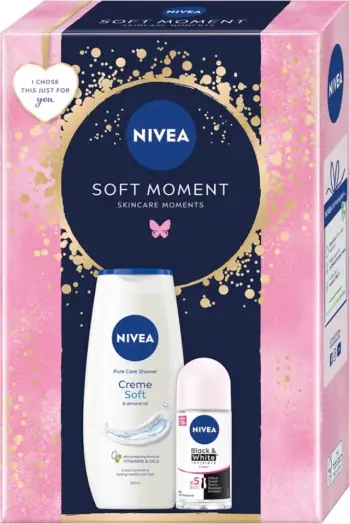 Set kozmetike për femra Nivea Soft Moment, 250ml + 50ml