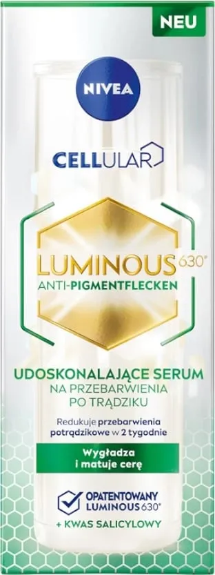 Serum për fytyrë Nivea Cellular Luminous 630 Advanced Post-Acne Hyperpigmentation për femra 30ml - 1