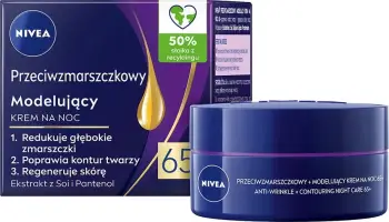 Krem nate anti-rrudhë për femra Nivea Anti-Wrinkle + Modeling Night Cream 65+, 50ml
