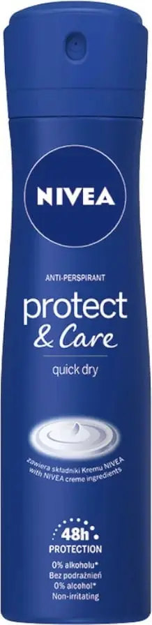 Spray antiperspirant për femra Nivea Protect & Care, 150ml