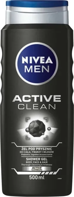 Xhel dushi për lëkurë dhe flokë Nivea Men Deep, 500 ml - 1