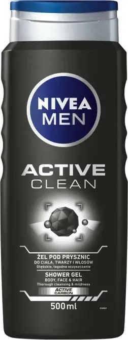 Xhel dushi për lëkurë dhe flokë Nivea Men Deep, 500 ml