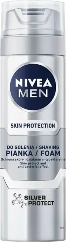 Xhel për rroje Nivea Silver Protect për meshkuj, 200ml