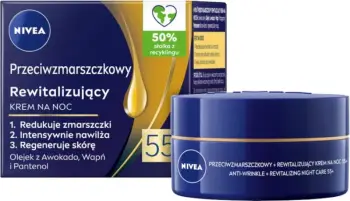 Krem nate kundër rrudhave dhe rigjenerues për femra Nivea 55+, 50ml