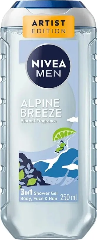 Xhel dushi 3-në-1 për meshkuj Nivea Alpine Breeze 250ml - 1