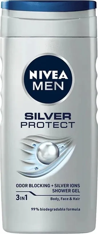 Xhel dushi për meshkuj Nivea Silver Protect 250ml - 1