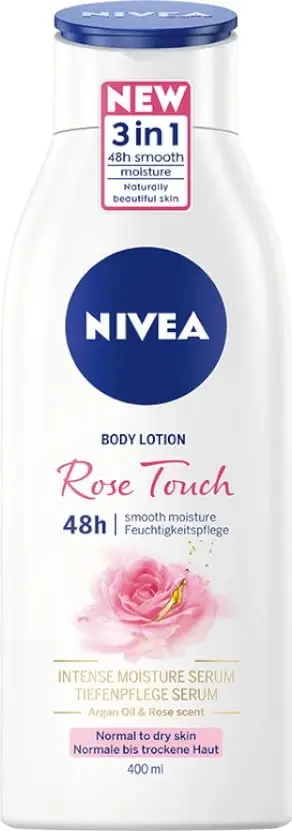 Balsam trupi Nivea Rose Touch, hidratues intensiv, 400ml