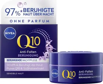 Krem nate NIVEA Q10 Anti-Wrinkle Power Sensitive, 50ml, për lëkurë të ndjeshme