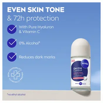 Antiperspirant roll-on për femra Nivea Derma Control Natural Tone 50ml
