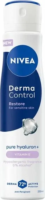Deodorant spray Nivea Derma Control Restore për femra 250ml - 1