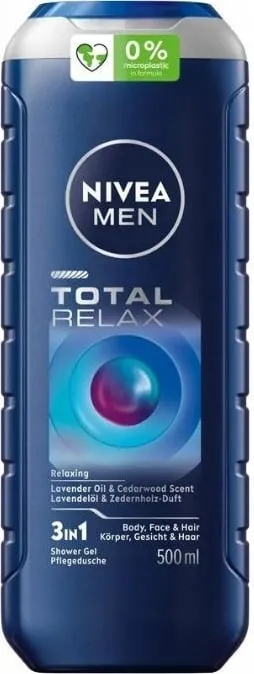 Xhel dushi për meshkuj Nivea Men Total Relax 500ml - 1