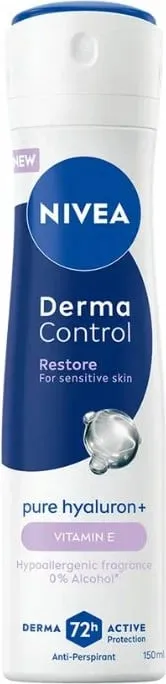 Spray antiperspirant për femra Nivea Derma Control Restore 150ml - 1