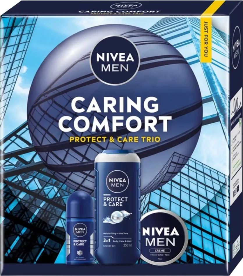 Set për meshkuj Nivea Men Caring Comfort, 3 copë - 1