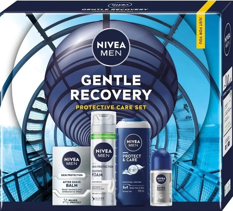 Set kozmetikash për meshkuj Nivea Gentle Recovery, 4 copë - 1