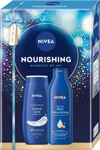 Set Nivea Nourishing Care Box, Krem për dush, 250ml + Losion për trup, 200ml