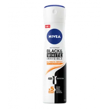 Deodorant Nivea B&W Invisible Ultimate Impact, 150ml