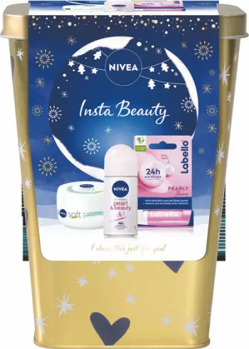 Set Nivea Insta Beauty, Roll on 150 ml + Labello + Soft Cream 100 ml