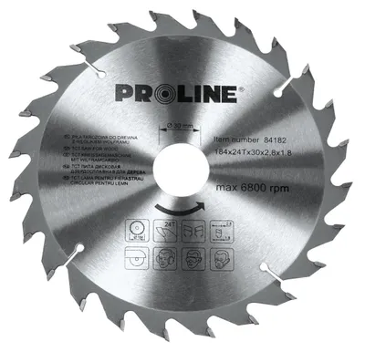 Sharrë rrethore për dru Pro-Line, 160 x 20 mm, 48z - 1