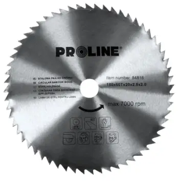Sharrë rrethore Pro-Line 84820, 200x30mm 60 dhëmbë, i argjendtë